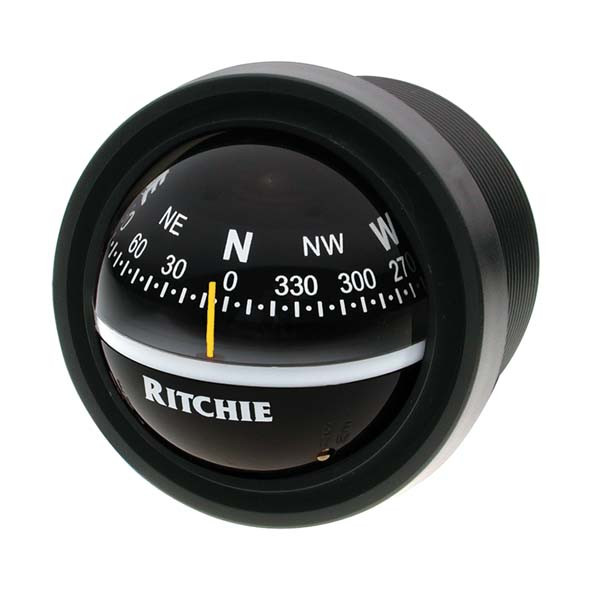 Ritchie V-57 Dash Mount Marine Compass - Black