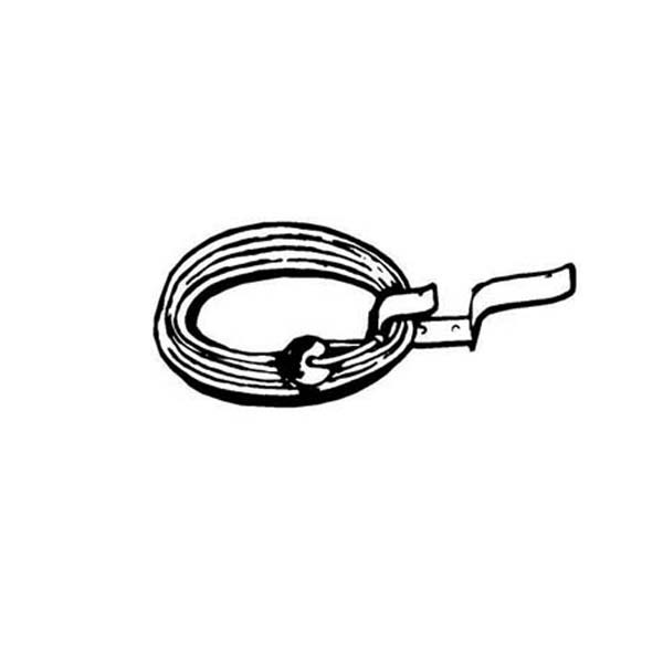 Cal-June Life Ring Bracket with Heaving line