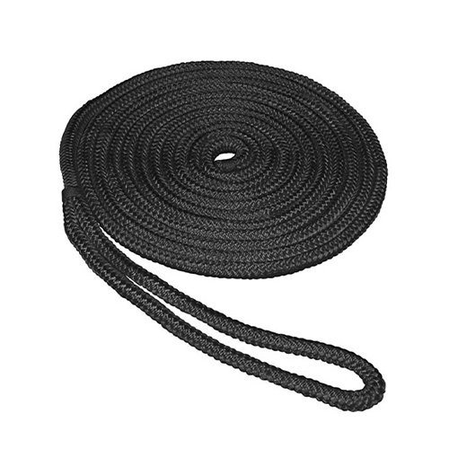 Aamstrand Double Braid Nylon Colored Dock Lines - Black
