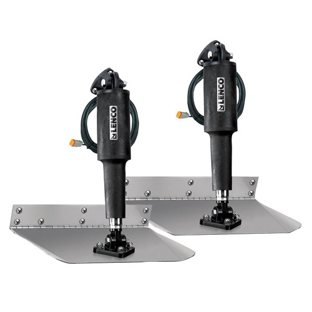 Lenco 15016-101 Edge Mount 12" x 12" Electric Trim Tab Kit without Switch