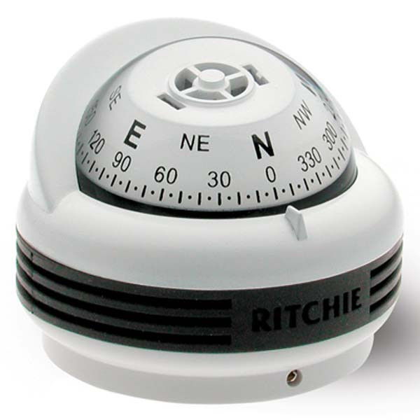 Ritchie TR-33W Trek Compass (Surface Mount) - White