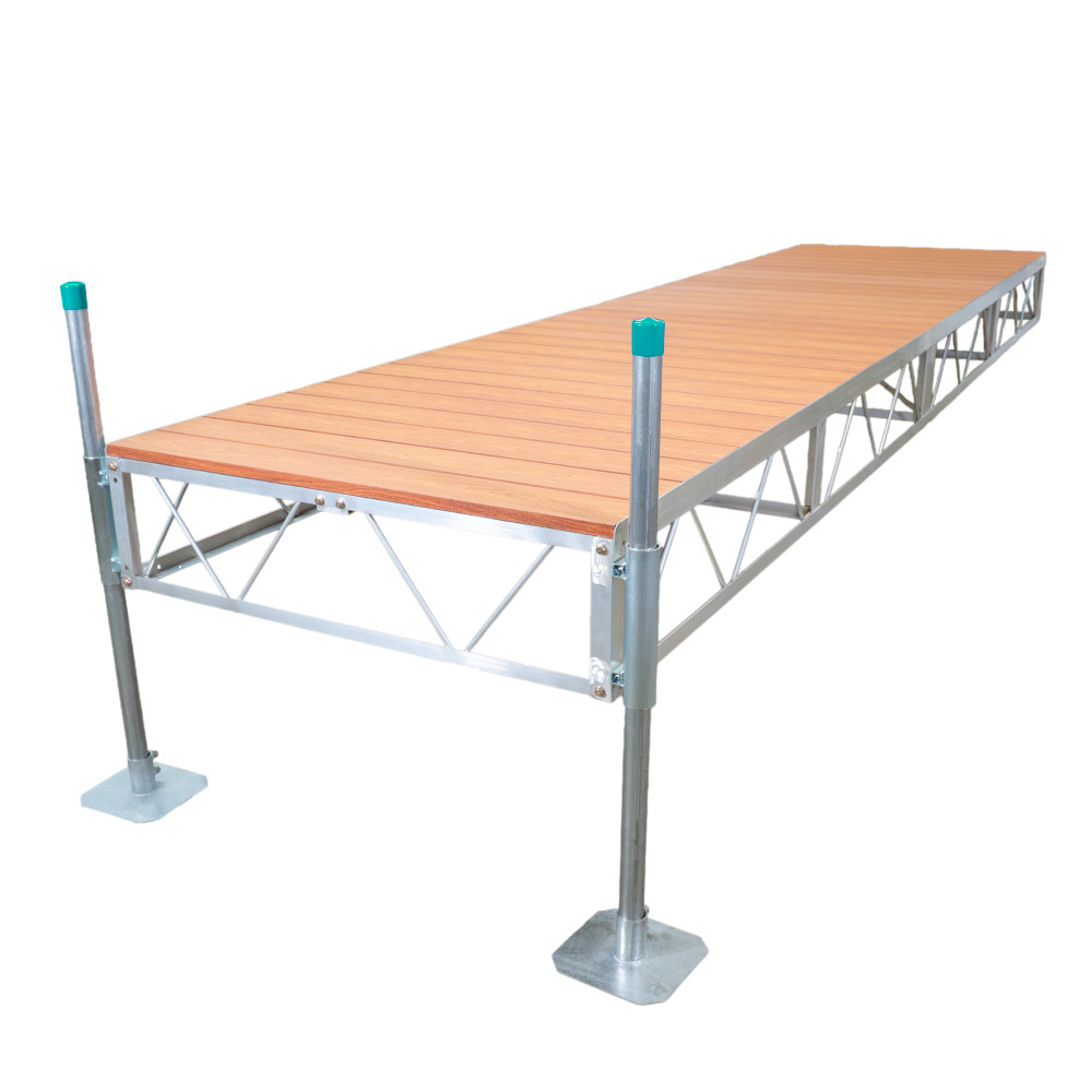 Patriot Docks Straight Dock w/ Brown Aluminum Decking Image