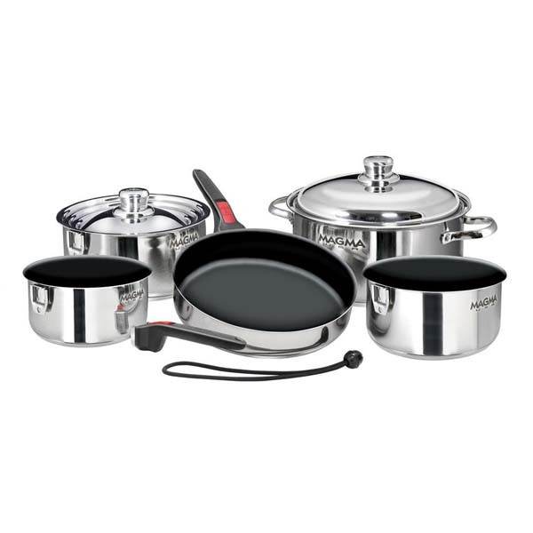 Magma 10 pc. Stainless Induction Cookware w/ Teflon Non-Stick