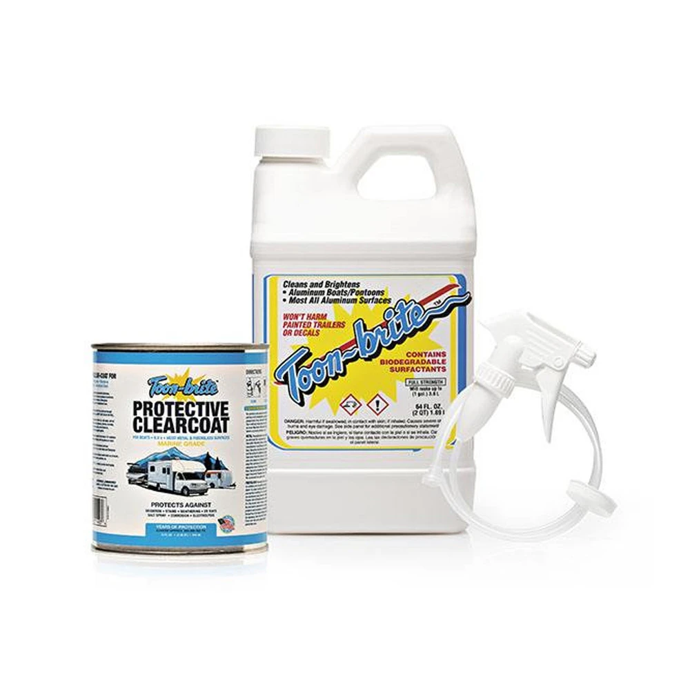 Toon-Brite Aluminum Cleaner and Clear Coat Kit