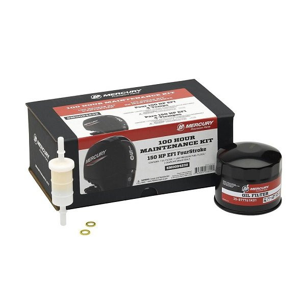 OooFeeスターターキット Mercury 8M0094232 150 HP EFI FourStroke 100-Hour Maintenance Kit