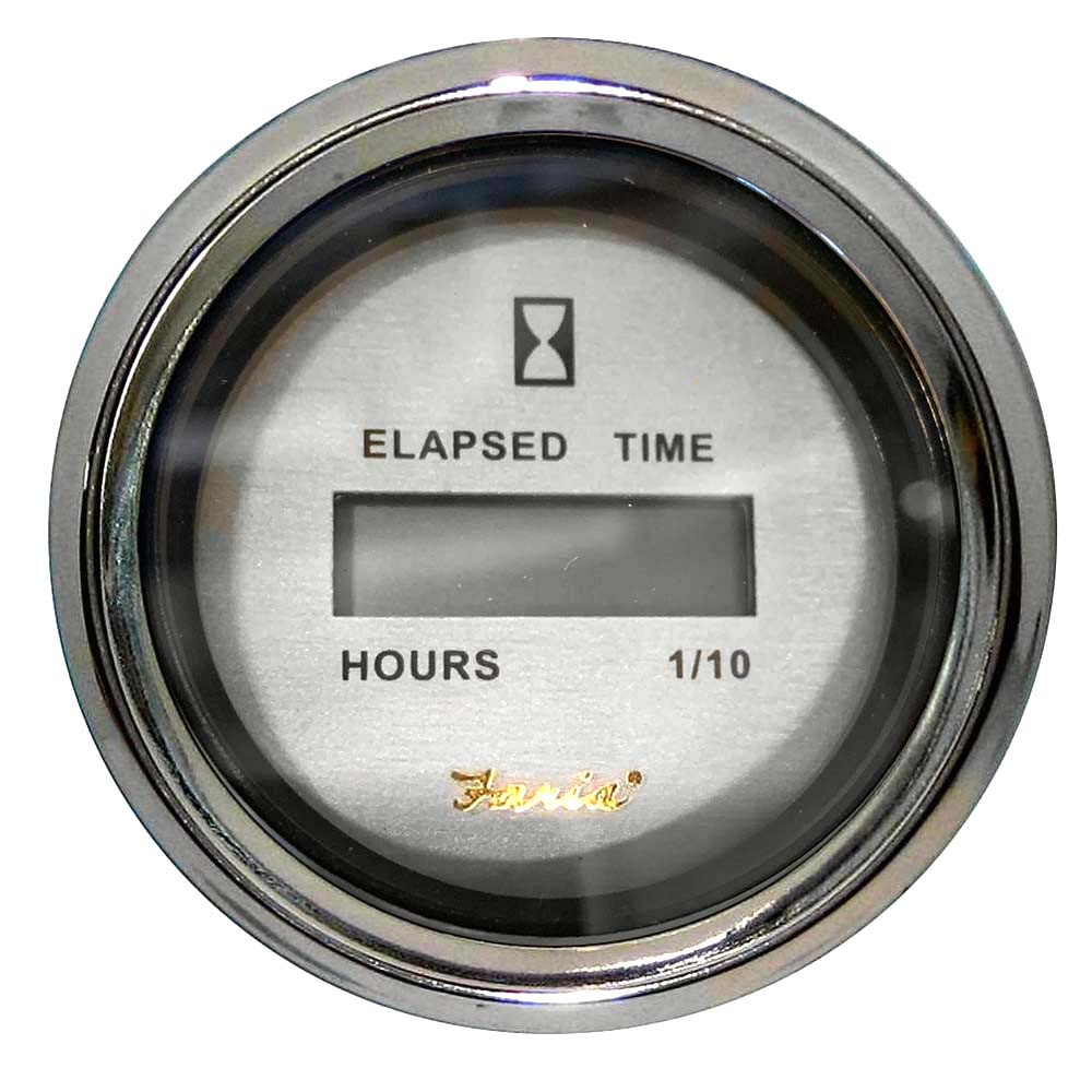 Faria Kronos 2" Hourmeter (10,000 Hrs) (12-32 VDC)
