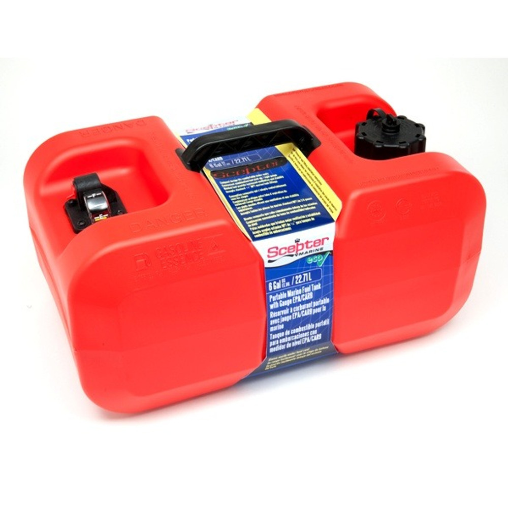 Scepter Marine 10511 6 Gallon Under Seat Portable Fuel Tank