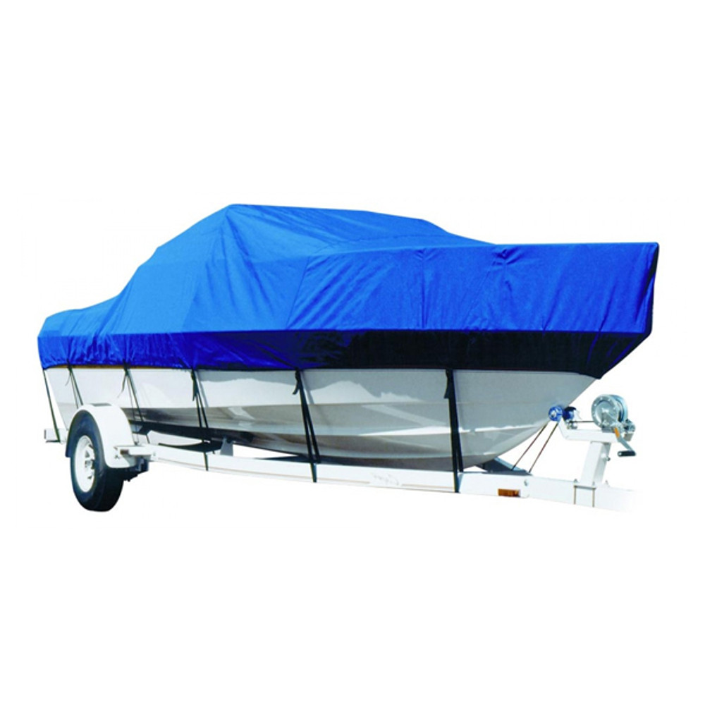Fisher 1710 w/Port Mtr Guide Troll Mtr O/B Boat Cover - Sunbrella