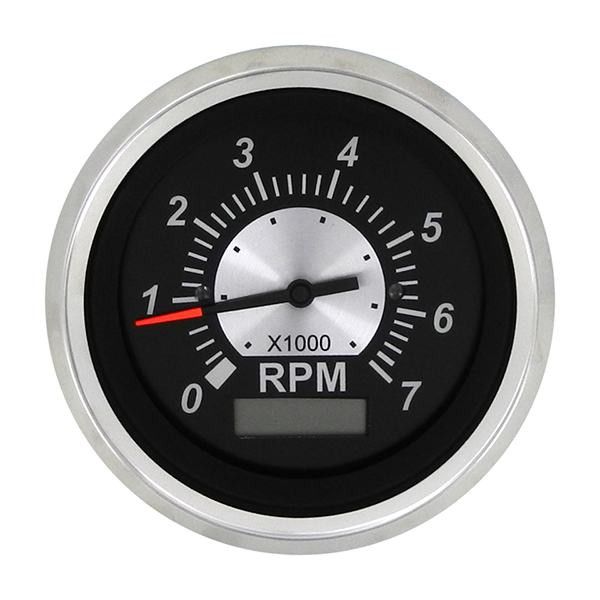 Sierra 67364P Black Sterling Series Tachometer