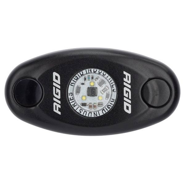 Rigid Industries A-Series Black Low Power LED Light - Single - Amber 