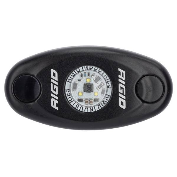 Rigid Industries A-Series Black Low Power LED Light - Single - Cool White 