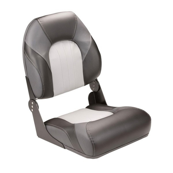LCI High Back Folding Boat Seat Grey