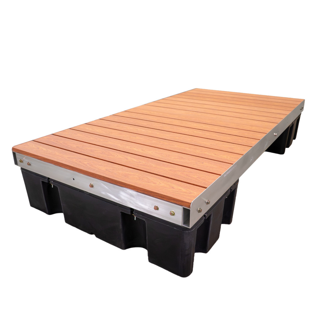 Patriot Docks Floating Platform w/ Brown Aluminum Decking Image