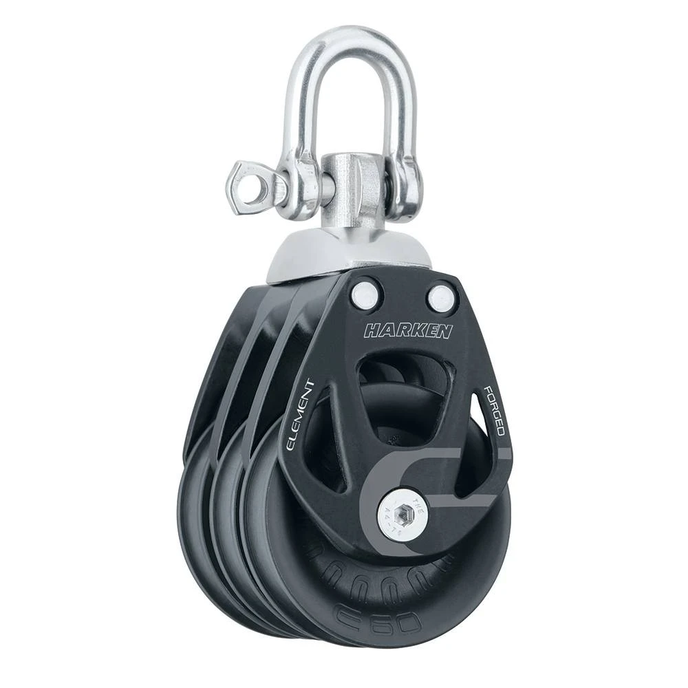Harken 60mm Triple Aluminum Element Block w\/Swivel