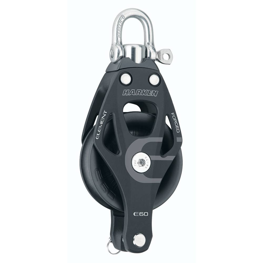 Harken 60mm Single Aluminum Element Block w\/Swivel  Becket