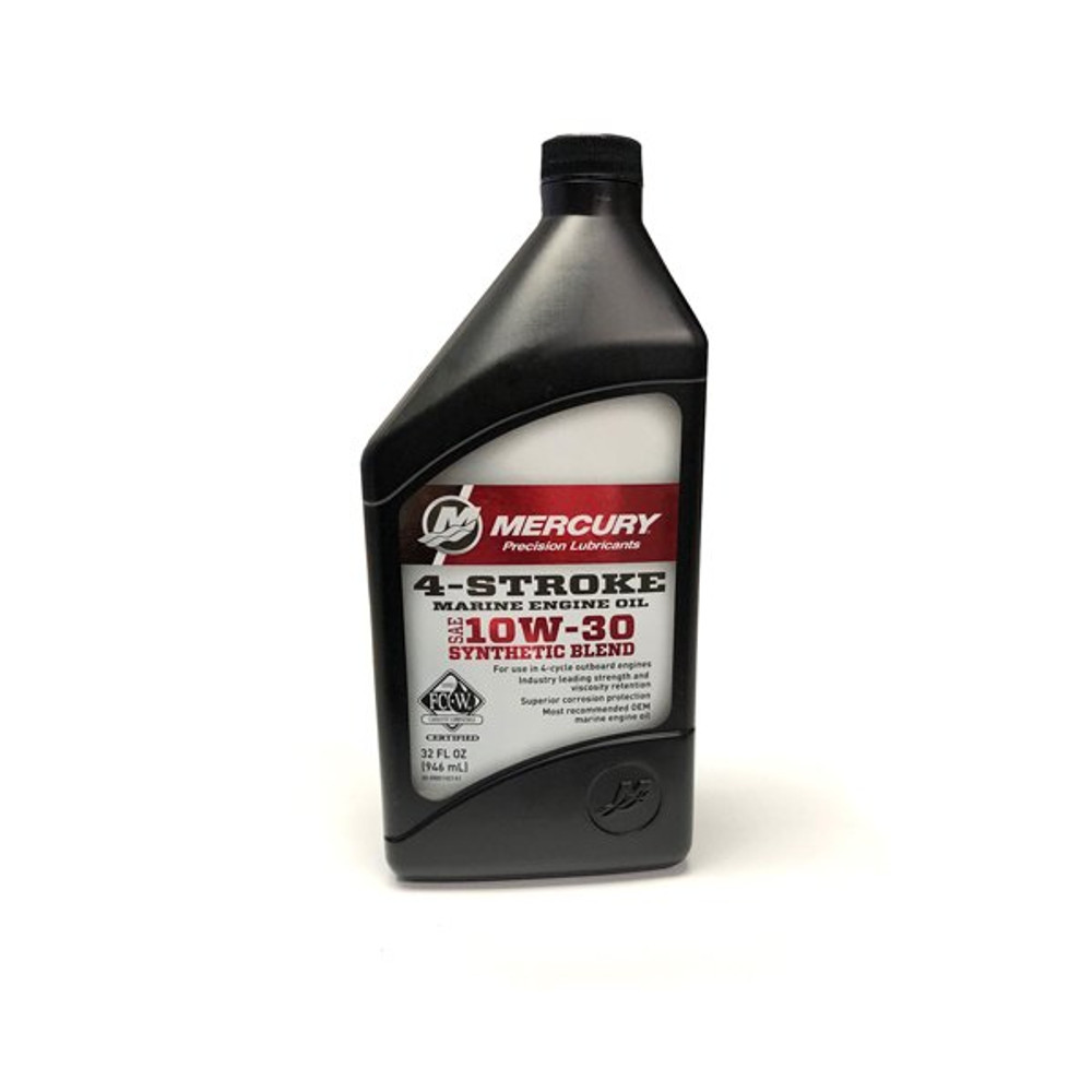 Mercury-Mercruiser 10W-30 4-Stroke Marine Oil - Quart
