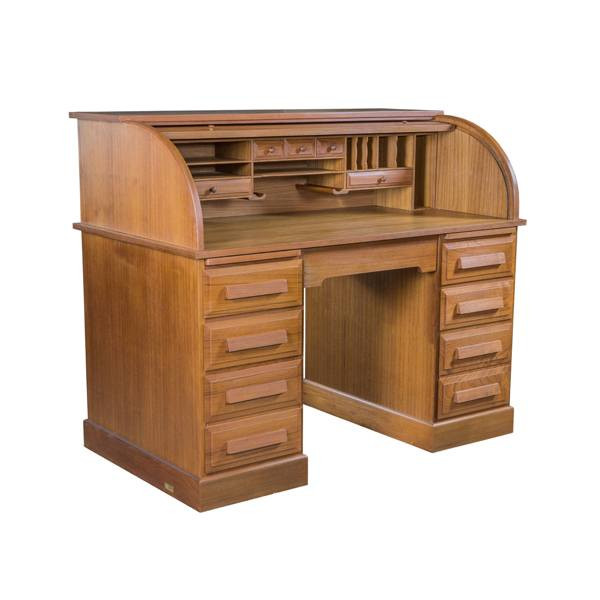Whitecap Teak Roll Top Desk - Open