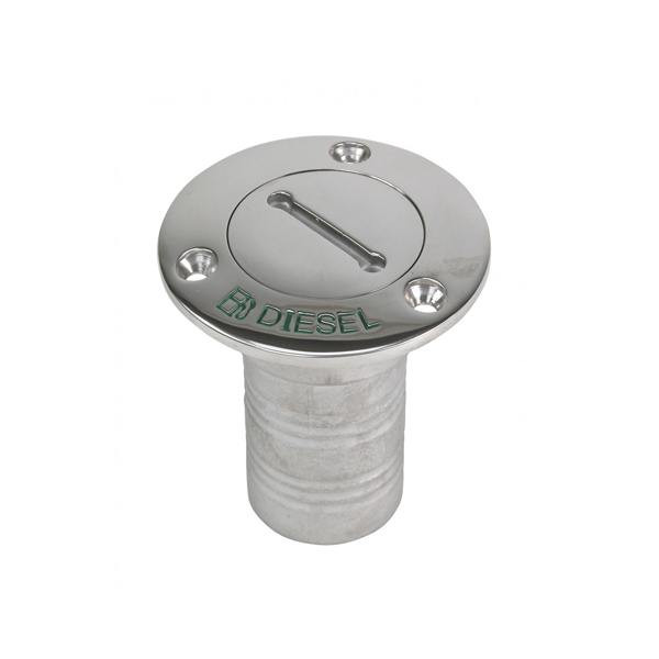 Whitecap Stainless Diesel Hose Deck Fill - Chain & Key