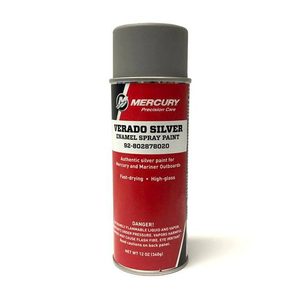 Mercury 802878020 Verado Silver Enamel Spray Paint - 12 oz