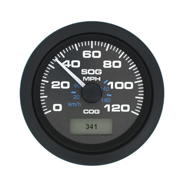 Sierra 781-627-120P Black Premier Pro Series Speedometer