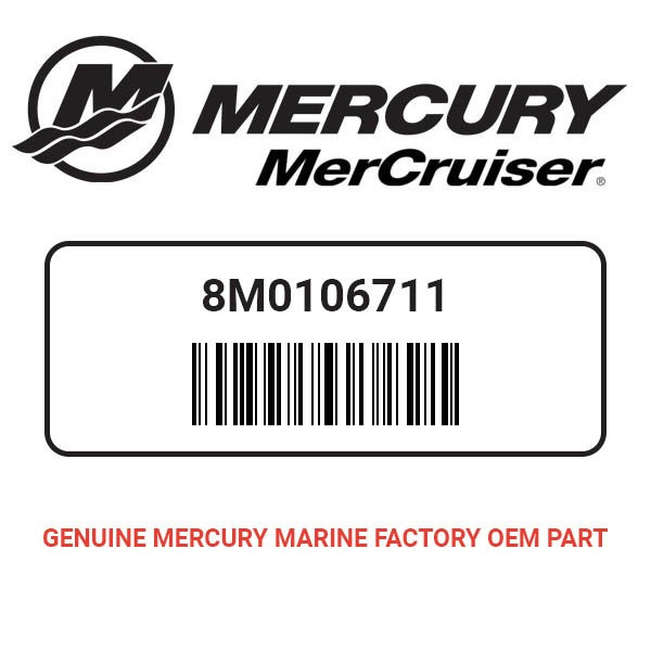 Mercury - Mercruiser 90-8M0106711 Manual-Parts