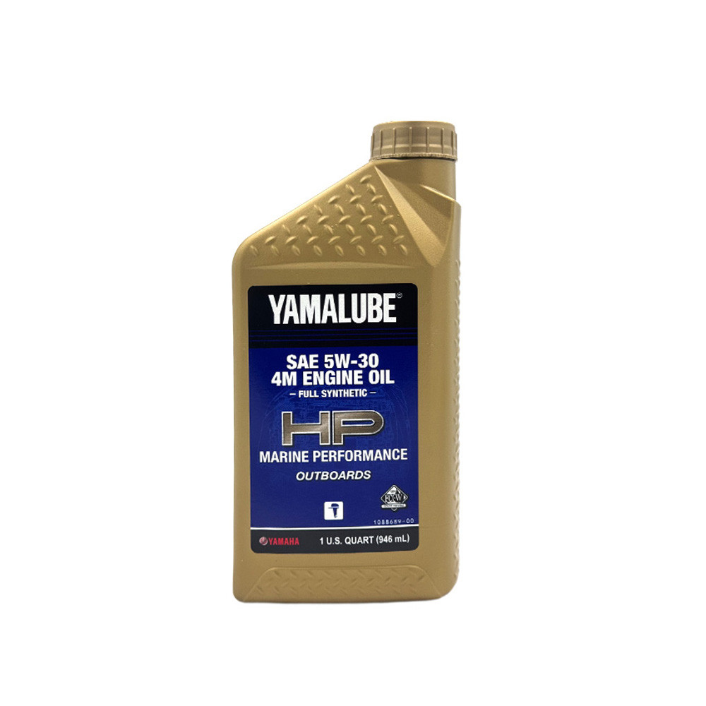 Yamalube 5W-30 4-Stroke Synthetic Marine Oil - Quart Front
