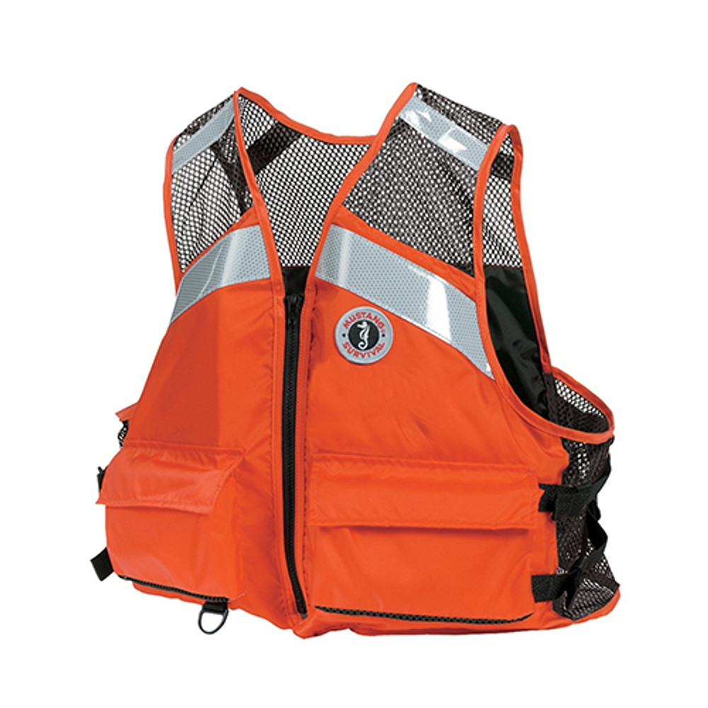 Mustang Industrial Mesh Vest - Orange - L\/XL