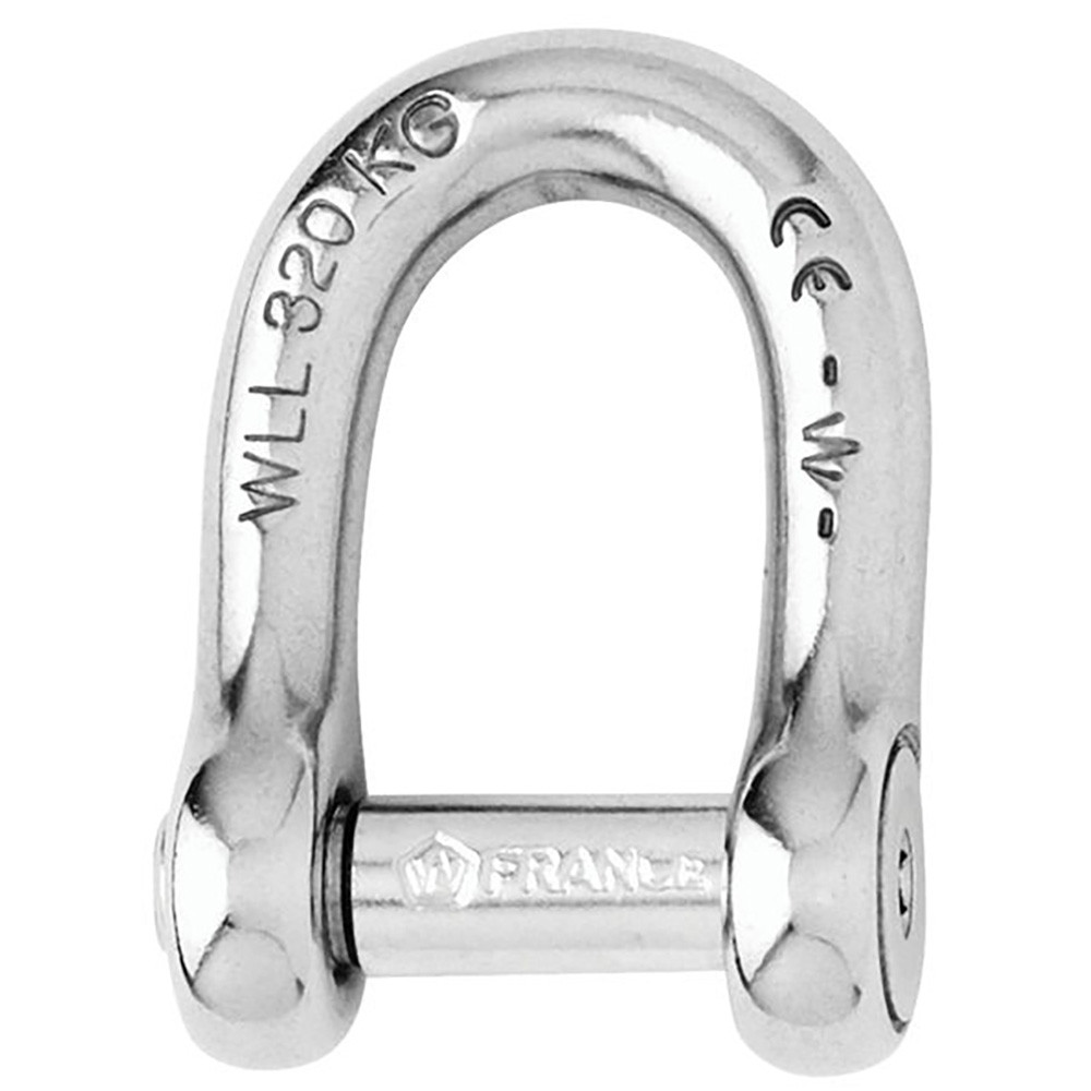 Wichard Self-Locking Allen Head Pin D Shackle - 8mm Diameter - 5\/16"