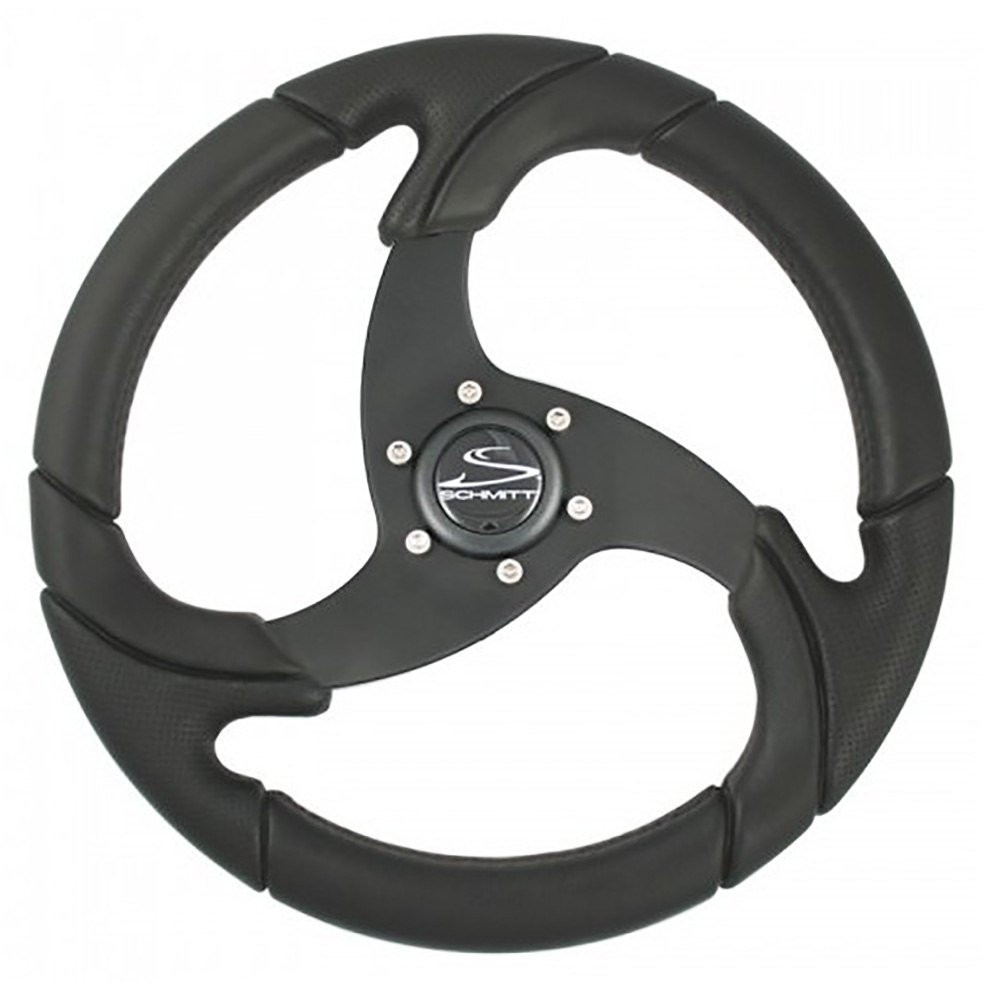 Schmitt  Ongaro Folletto 14.2" Wheel - Black Polyurethane - 3\/4" Tapered Shaft w\/Black Center Cap