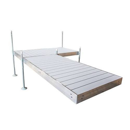 Tommy Docks 12' L-Shaped Dock w/Aluminum Decking
