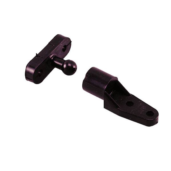 Perko 0559DP black polymer door catch and matching stud