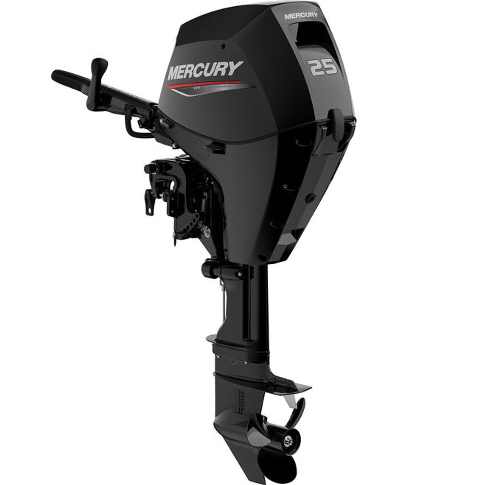 Mercury 25HP 4-Stroke Outboard Motor Electric Start Tiller 1A25311BK 20" Shaft