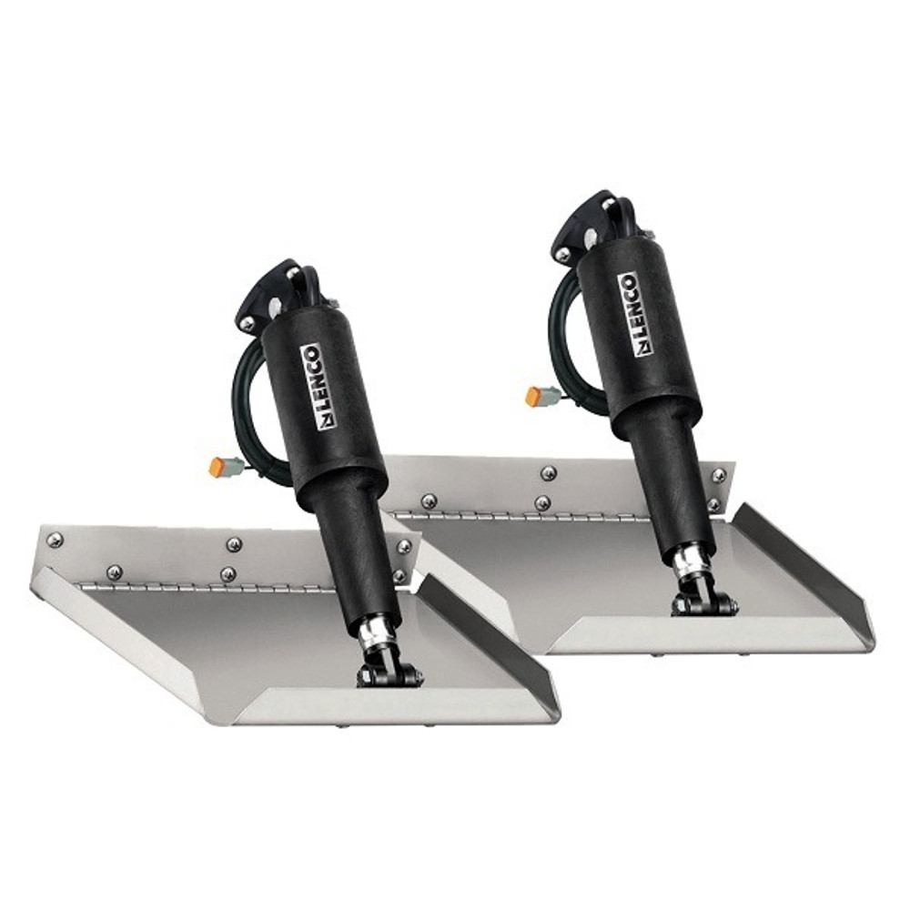 Lenco 15015-101 Edge Mount 12" x 9" Electric Trim Tab Kit without Switch