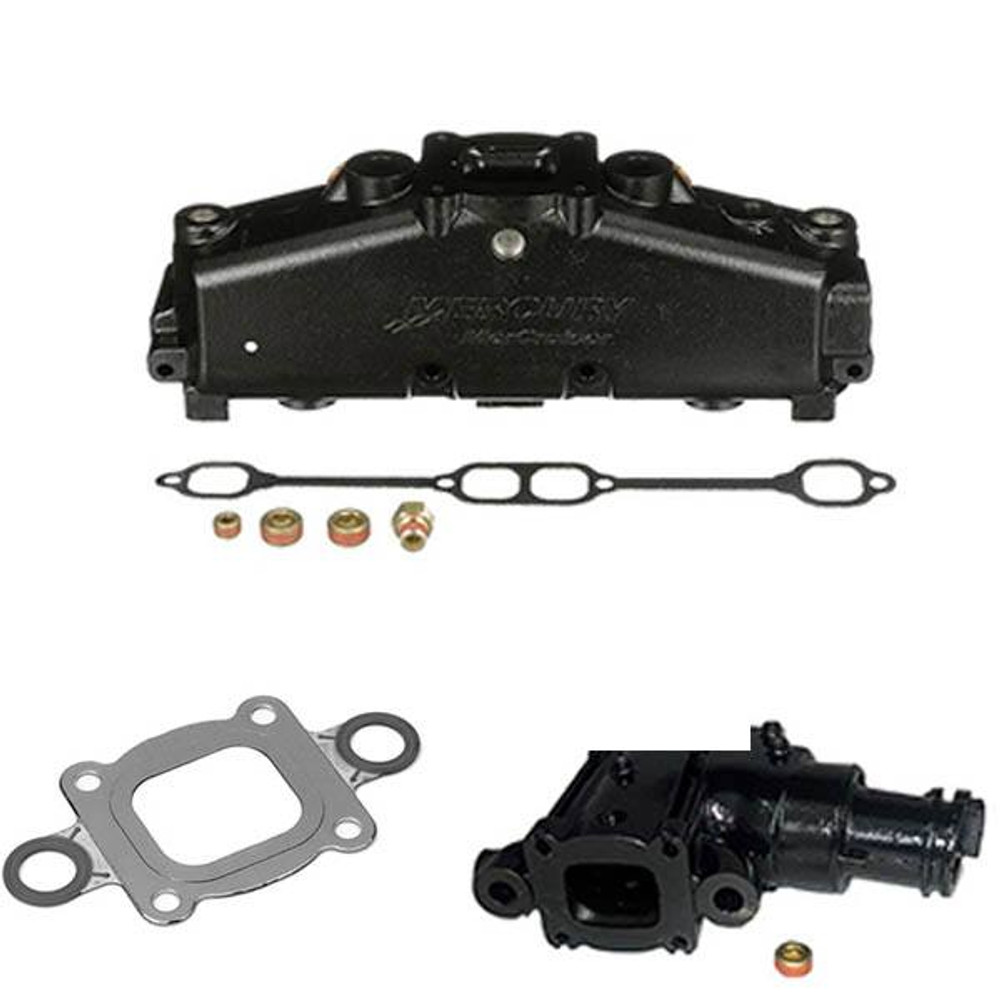 Quicksilver 2002 & Newer MerCruiser 5.0L/5.7L Dry Joint Exhaust Manifold Kit