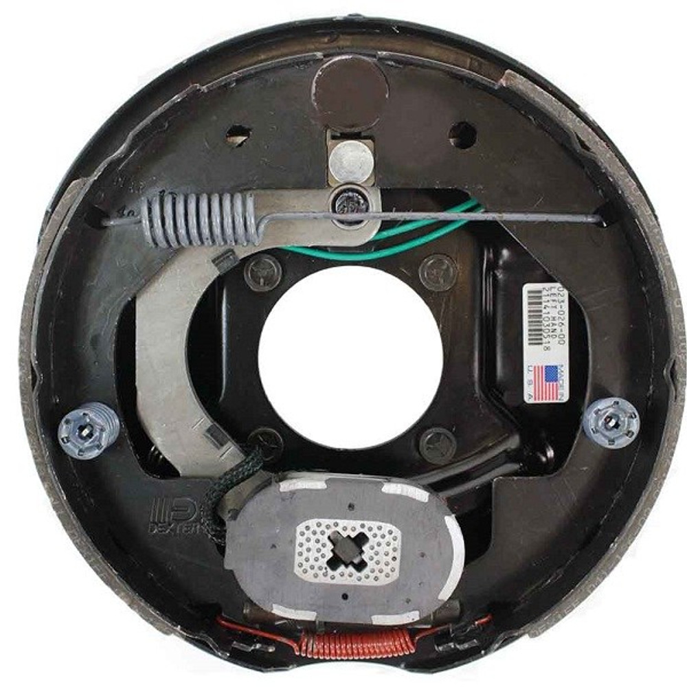 Dexter K23-026-00 10" x 2-1/4" Left Hand Electric Drum Brake Assembly 3,500lbs Capacity