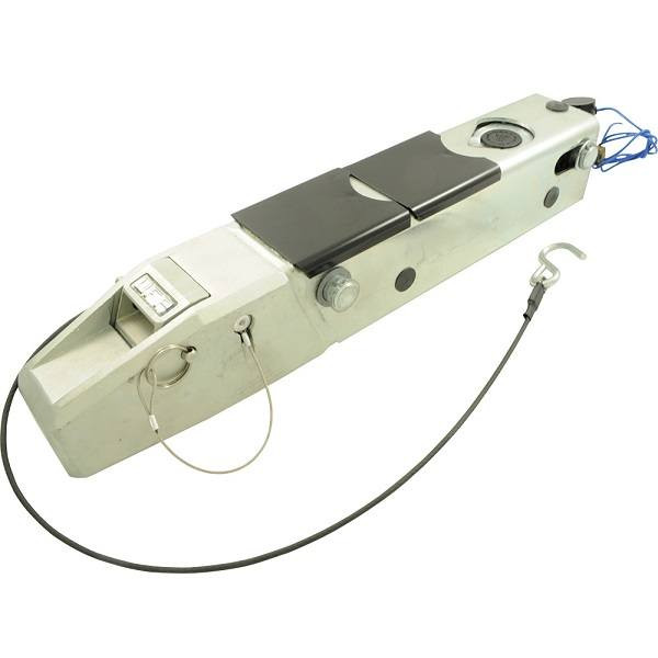 Replacement inner member slide for Dexter XR84 and Legacy UFP surge brake actuators with self-latching cast ball latch and electric reverse lockout.