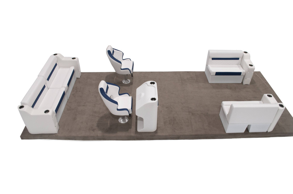 Wise DLX 18'-22' Dual Bucket Traditional Pontoon Furniture Set