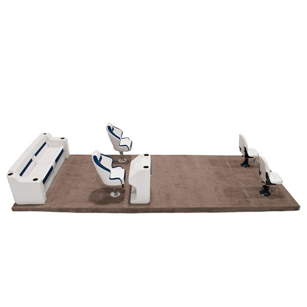 Wise DLX 18-22' Rear Bench Fishing Pontoon Furniture Set Image