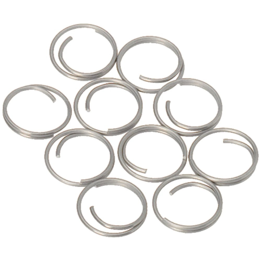 Barton Stainless Steel Large Split Rings - 14mm - 10-Pack