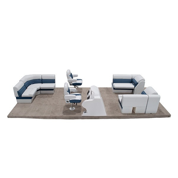 Lippert Sunset Dual Bucket Rear L & Front Lounge Pontoon Furniture Set Thumbnail Image