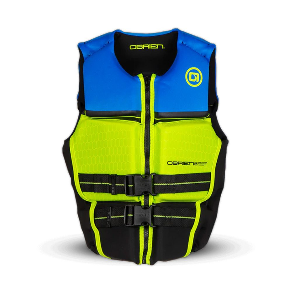 O'Brien Junior V-Back Life Jacket - Blue/Green Main Image