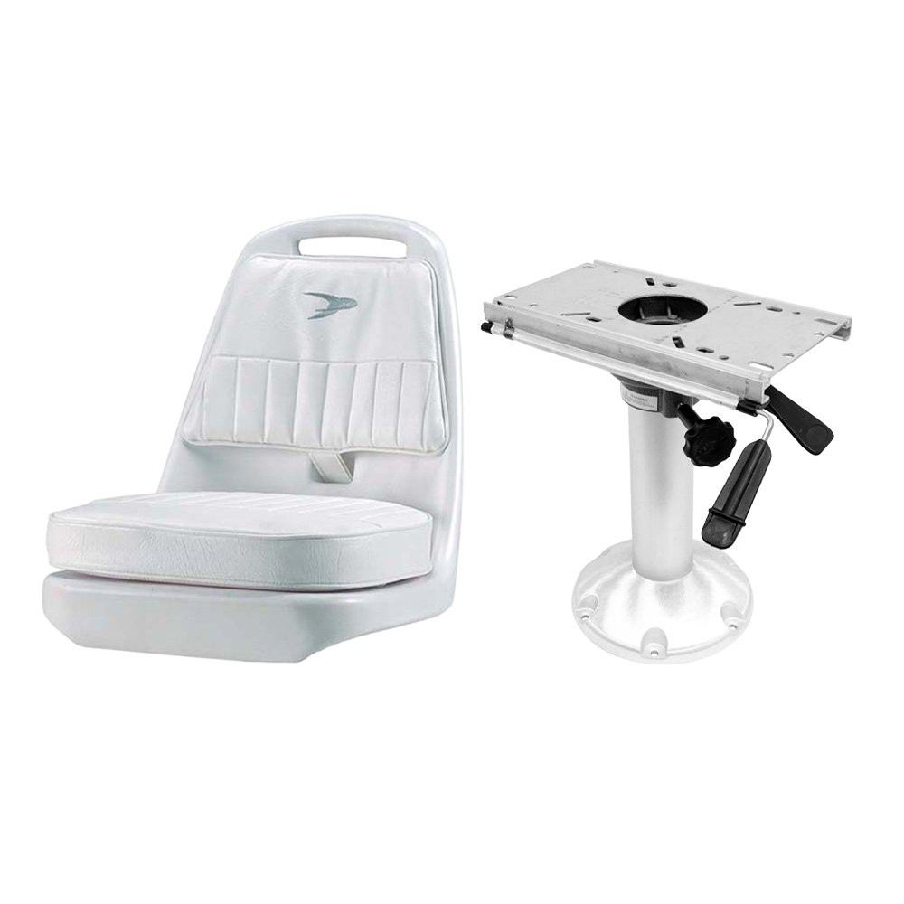 Wise Offshore Standard Pilot Chair Package w/15" Fixed Pedestal w/ Fore & Aft Slide Thumbnail Image