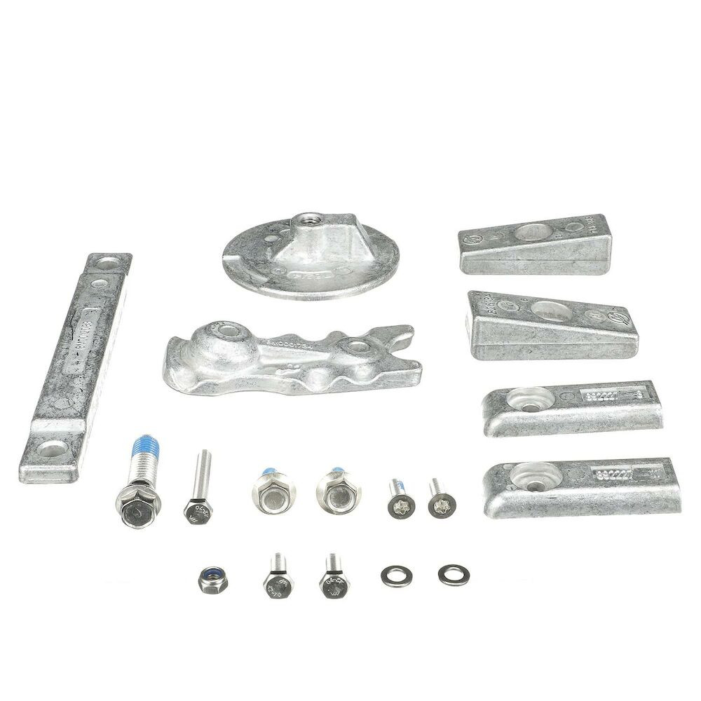 Mercury 8M0116590 aluminum anode kit for Mercury L6 350400hp verado outboards OEM corrosion guard