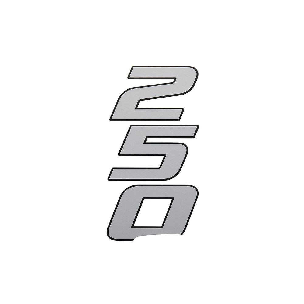 Mercury 8M0143774 250R rear decal for Mercury racing 4.6L V8 outboards