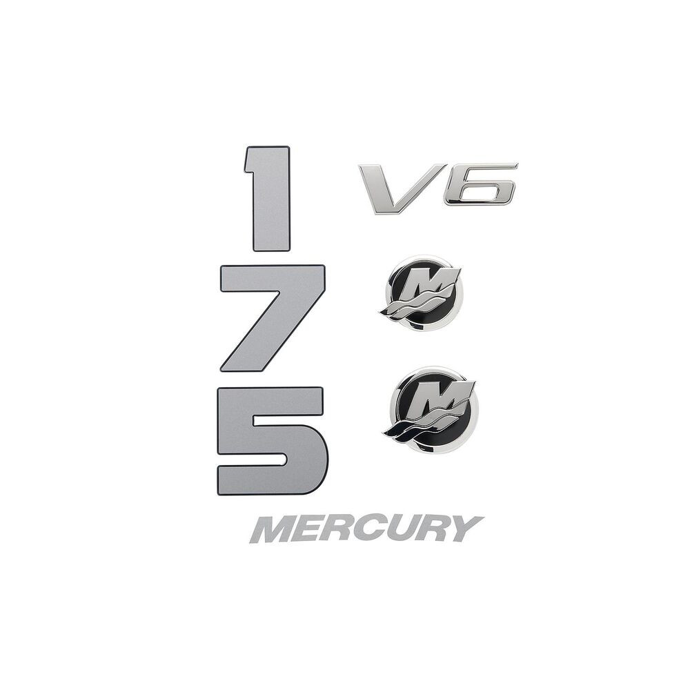 mercury 8M0214844 decal set for 3.4l v6 175hp fourstroke outboards