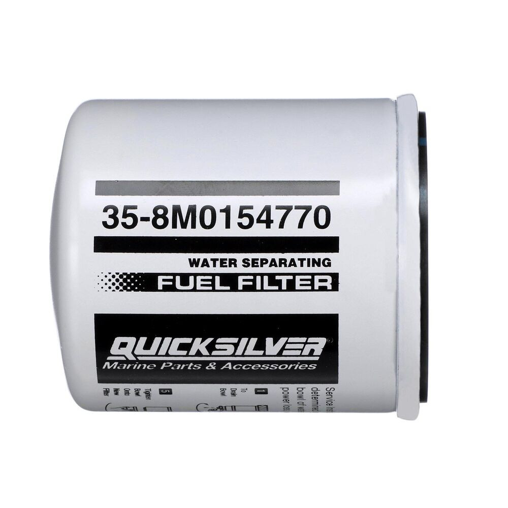 Quicksilver 8M0154770 water separating fuel filter for volvo penta cobra efi johnson evinrude 100300hp outboards image