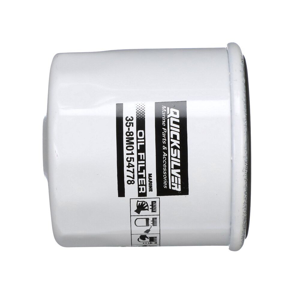 Quicksilver 8M0154778 20 micron oil filter for various marine engines outboard engine protection image