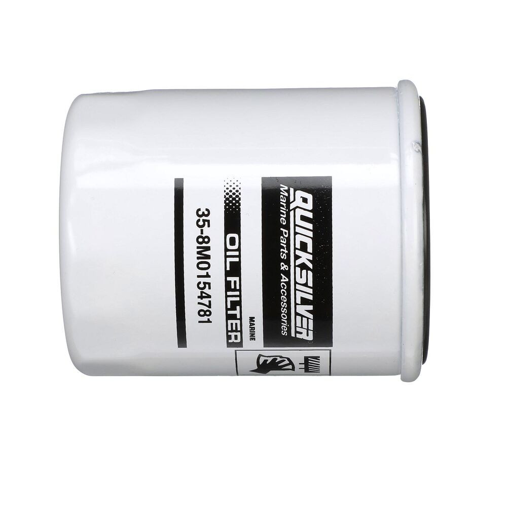 Quicksilver 8M0154781 20 micron oil filter for johnson evinrude 90115hp and suzuki 70115hp outboards image