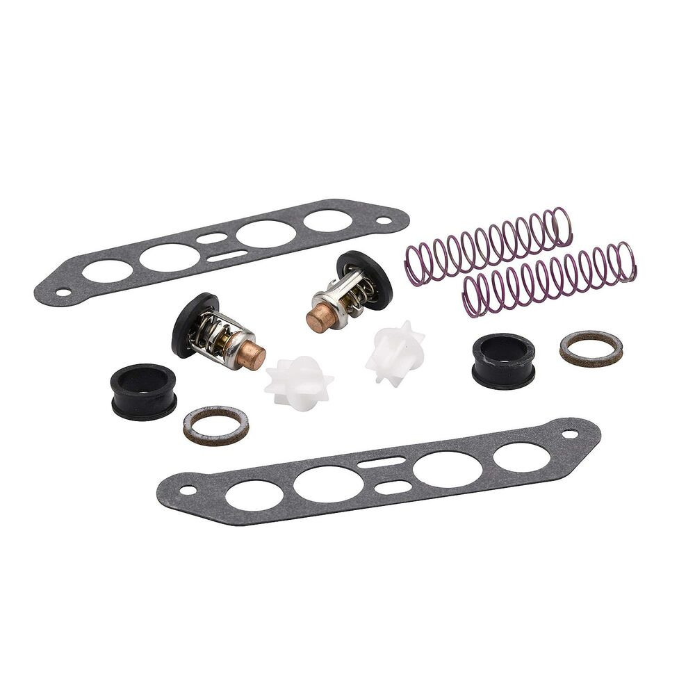 Quicksilver 8M6013842 Johnson Evinrude V4 crossflow thermostat kit photo