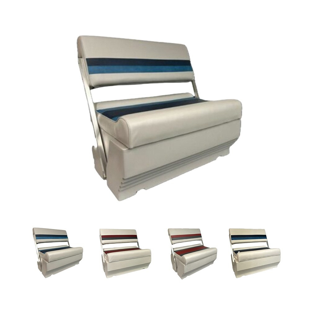 Horizon Boat Seat Premium Series Pontoon Flip Flop Seat Cushion Set w/Base Thumbnail Image